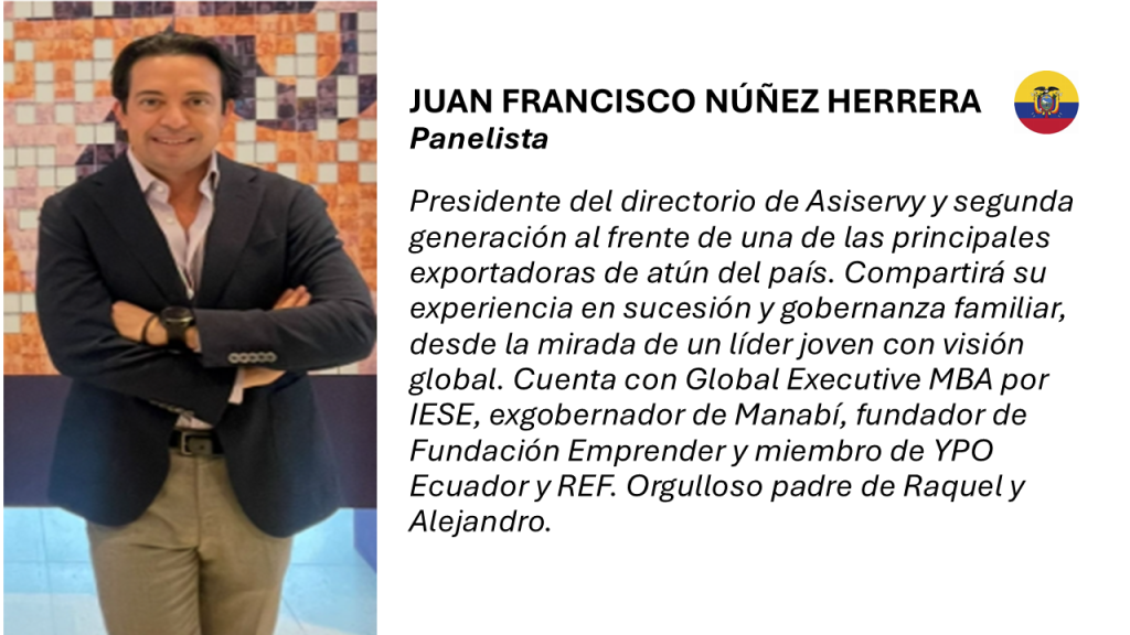 Juan Francisco Núñez, miembro del YPO y REF
